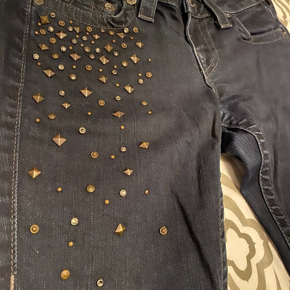 True Religion Skinny Jeans Stella Front Studded Women's  Size 28 - Picture 7 of 8